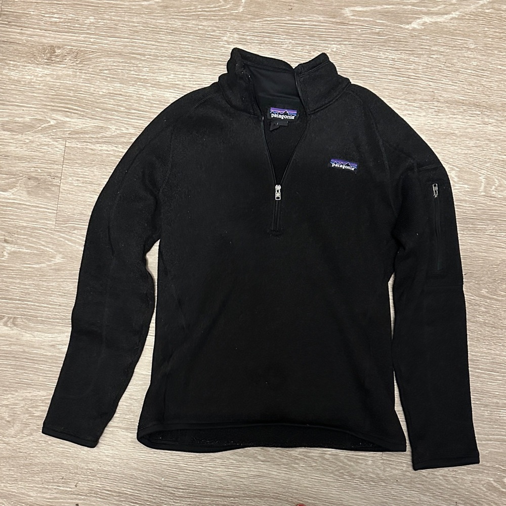 Patagonia Black Fleece Quarter-Zip Pullover